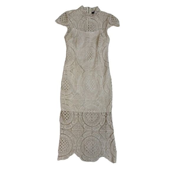 Romeo & Juliet Couture Crochet Lace Vintage Flair Dress Size Medium - Picture 1 of 16